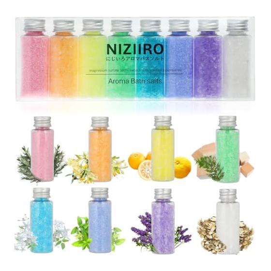 Bath Salts Gift Bath Salts Present [Can be given as is] Rainbow aroma bath salts