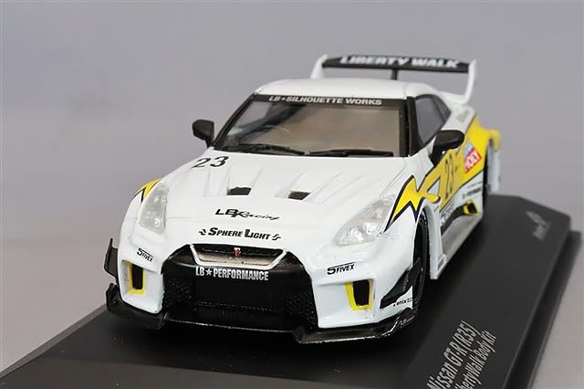 Solido Nissan R35 LB Silhouette 1/43 GT-R White/Yellow
