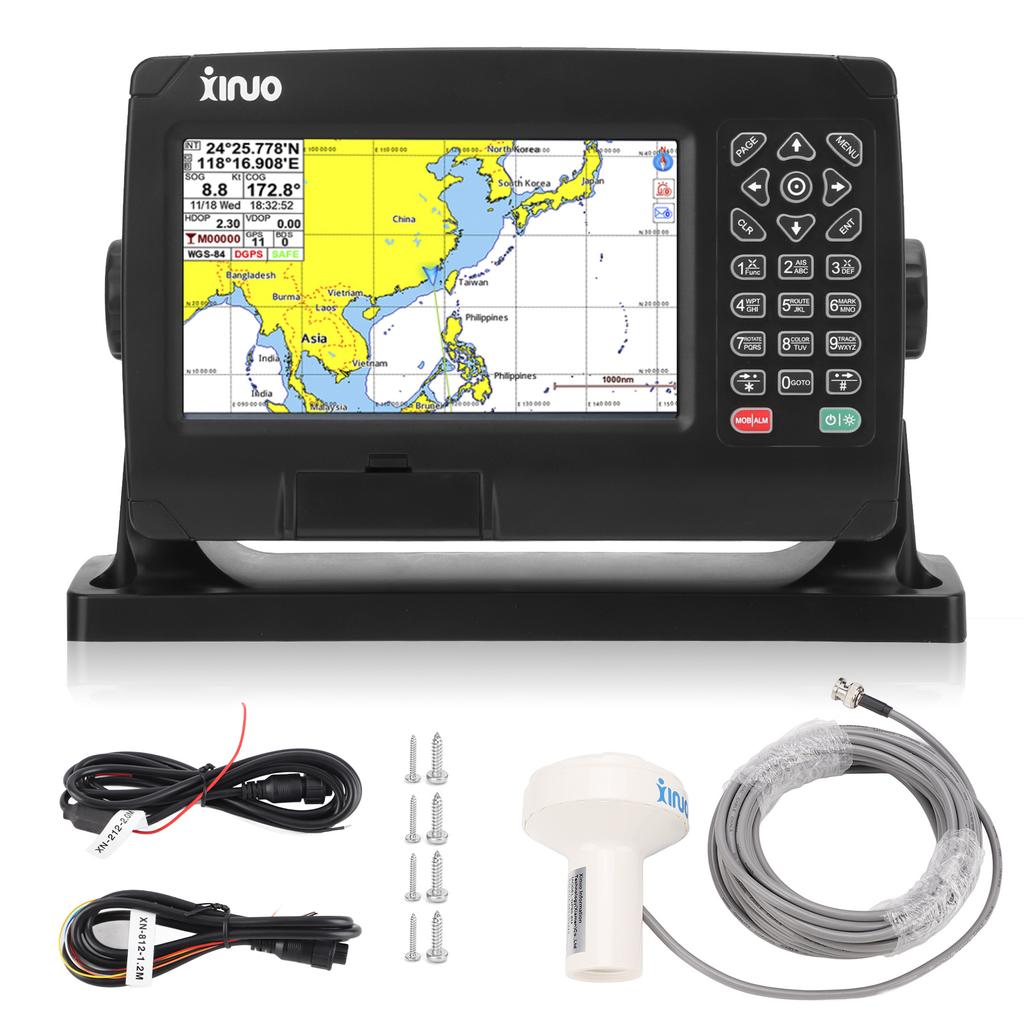 Satellite GPS Navigator GPS Chart Plotter Intelligent Broadcast  BDS GPS Positioning 50000 Waypoints with GNSS Antenna for