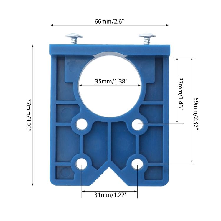 35mm Concealed Hinge Boring Jig Forstner Drill Guide Locator DIY Cabinet Hinge