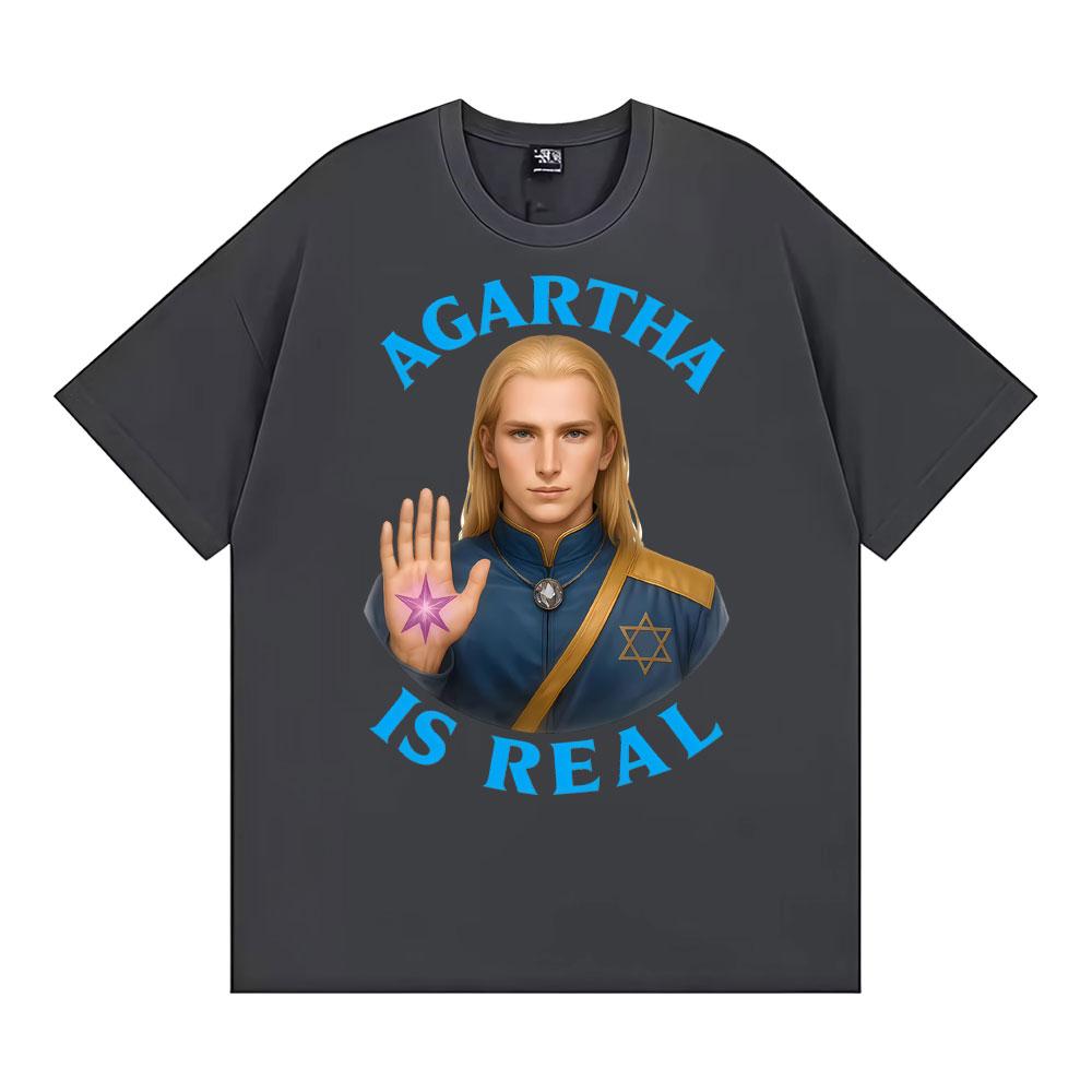 Agartha Is Real Classic Graphic Tshirts Unisex WOMEN Fashion Vintage Short Sleeve T Shirt Summer Oversized Cozy Tshirt Streetwear