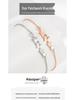 Versatile Zircon Star Bracelet for Women - Personalized Five-Star Design, Perfect for High-End Christmas or Birthday Gift