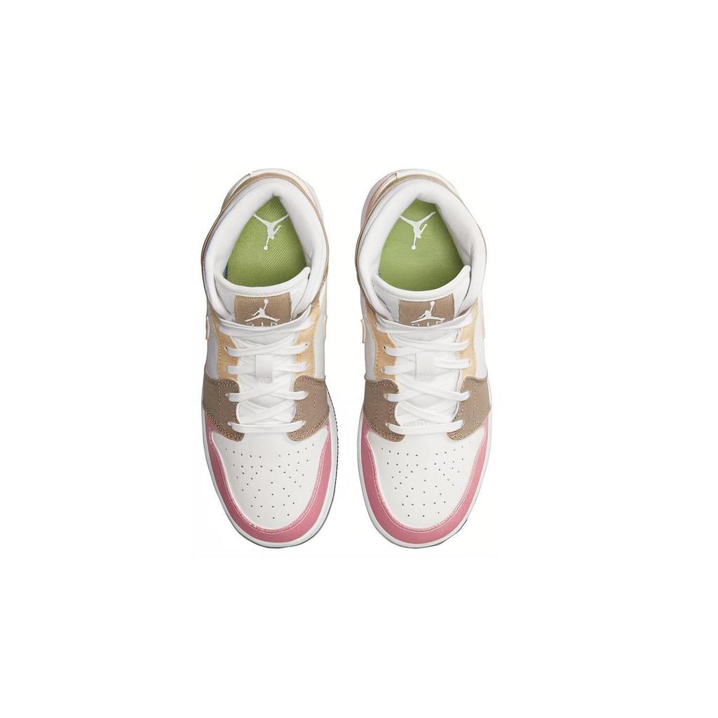 Jordan 1 Mid SE Pastel Vivid Green Grind GS DJ0338-100