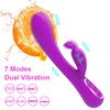 Výkonný králičí vibrátor pro ženy Stimulátor bodu G Klitoris Vaginální Masáž bradavek Dildo Tichý Pro Dospělé Hračky Pro Dospělé Pro Ženy 18