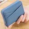 Short Coin Pouch Japanese Organ Card Holder Simple PU Leather Wallet Girls