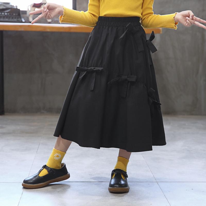 

Детская юбка с бантом, весенне-осенняя милая юбка для девочек 110cm