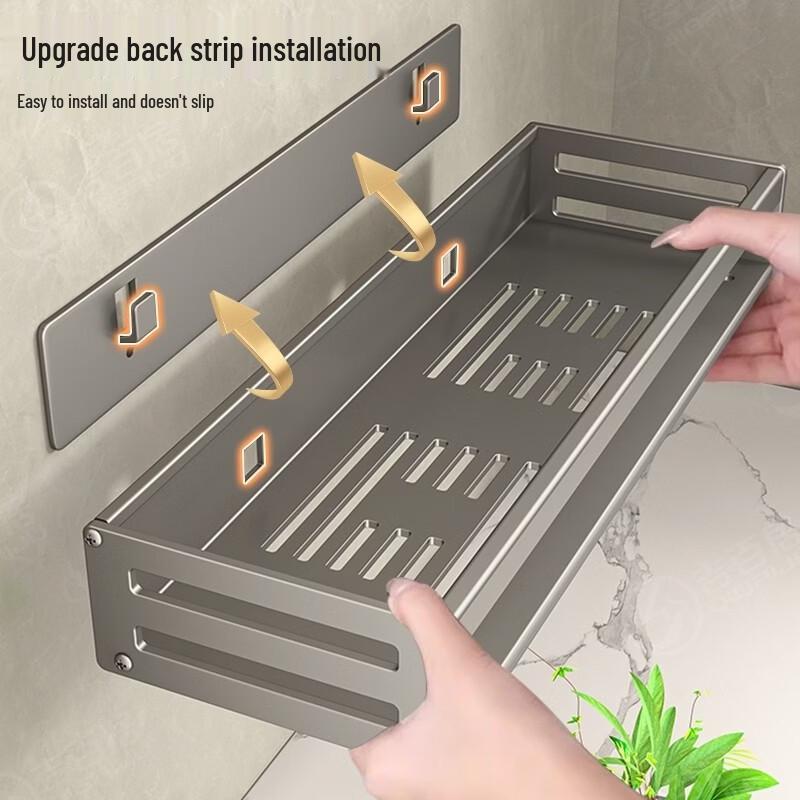 LIEI Badezimmer-Aufbewahrungsregal ohne Bohren