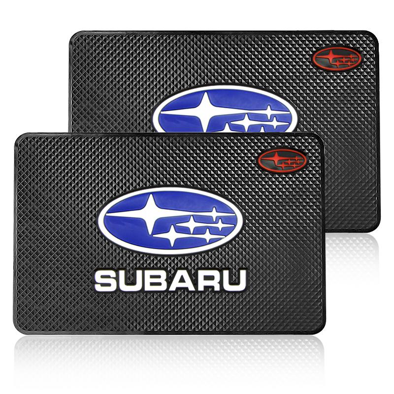 Badge de Voiture Style Tapis Antidérapant Tableau de Bord Central Coussin Antidérapant Intérieur Pour Subaru XV BRZ WRX STI Forester Ascent Impreza Legacy Outback Levorg