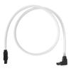 Sata Cable 3.0 SolidState Disk 8Core 7P Elbow White Data Extension Cord with Shrapnel for Speed Improving(White (elbow)