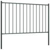 Woerden Fence Panel with Posts Steel 1.7 X 0.75 M Anthracite