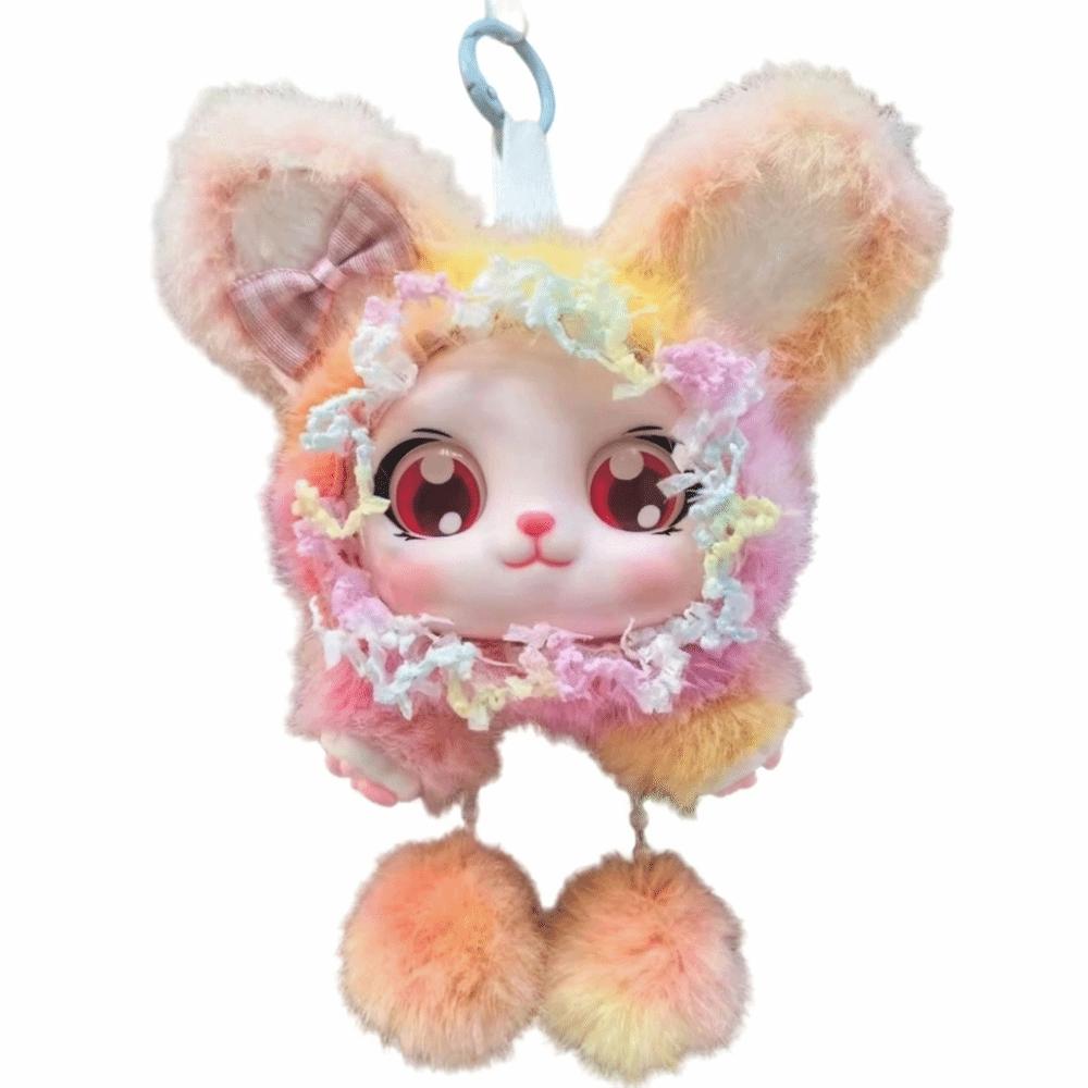 Ornaments Cat Plush Keychain Bag Hanging Doll Bag Charm Cartoon Car Key Ring Backpack