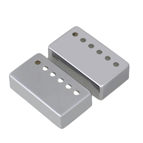 Yibuy Set of 2 Chrome Humbucker Pickup Covers for 50/52mm Guitar