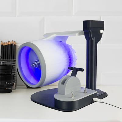 Creative Turbo Desktop Fan with Humidification Spray Strong Airflow Low Noise Adjustable Speed Turbofan Engine