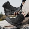 Plus Size Men's High-Top Wear-Resistant Non-Slip Hiking Boots for Outdoor Trekking and Off-Road Combat