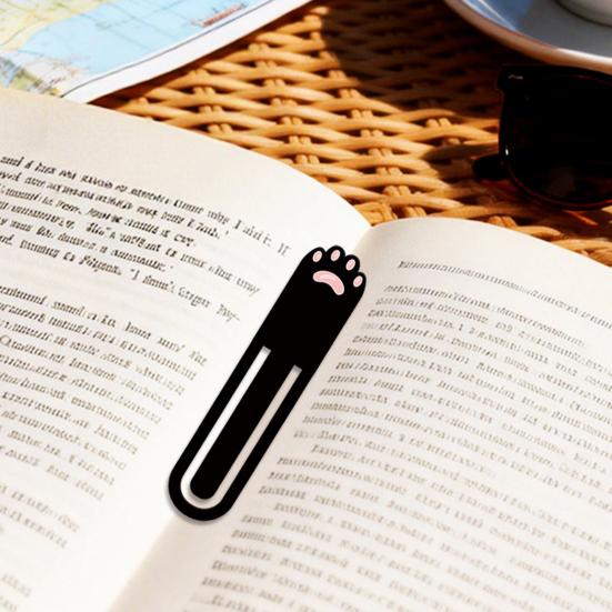 Kreativer Acryl-Lesezeichen-Clip Cartoon-Tier-Lesezeichen-Clip Niedlicher Seitenmarkierer für Lesejournaling Lesezeichen