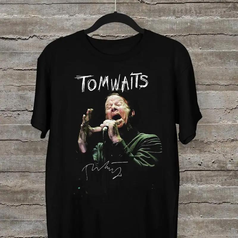 Popular Tom Waits For Fan Cotton Black All Size T Shirt