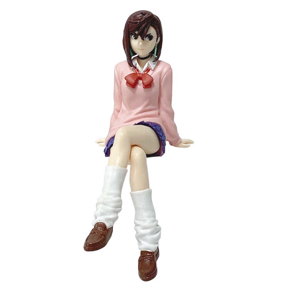 New Anime Dandadan Ayase Momo Shiratori Aira Sitting posture S.H.Figuarts Transformed Assembly PVC Model Toy Action Figures Gif