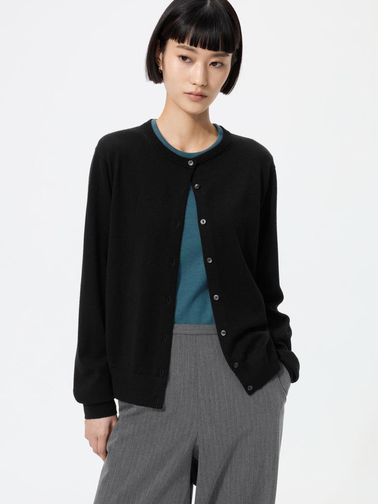 Uniqlo Merino Crew Neck Cardigan
