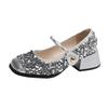 Fashion Women's Mary Janes Shoes 2024 Summer New Fashion Platform High Heels Pumps Female Party Dance Wedding Shoes Female Large Size 40