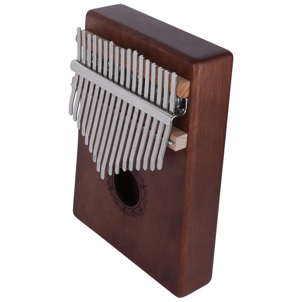 Kalimba 17 Key Maple Thumb Piano Tuning Hammer Portable Finger Instrument for Beginner