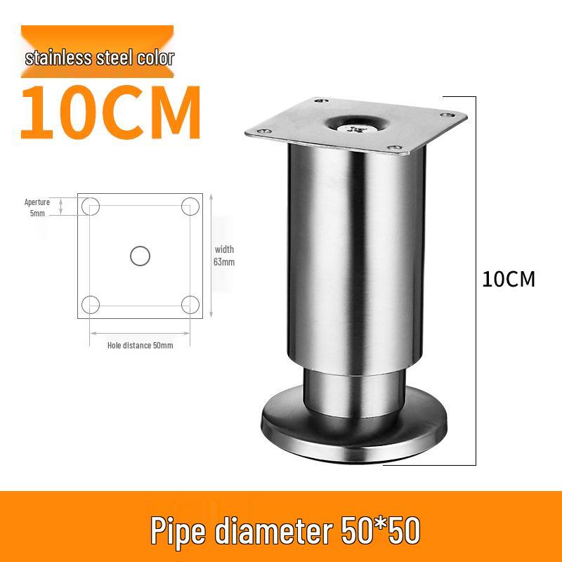 Adjustable Stainless Steel Furniture Legs for Sofa, Coffee Table, TV Cabinet, or Bed