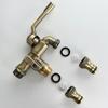 Anti-freezing All-copper Faucet One Inlet and Two Outlets Dual Water Outlets Brass Faucet Adapter 1/2inch Durable Outdoor Faucet