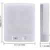 Square Motion Sensor Light - 4W 280LM Warm White (3400K) 12V RV Interior Li