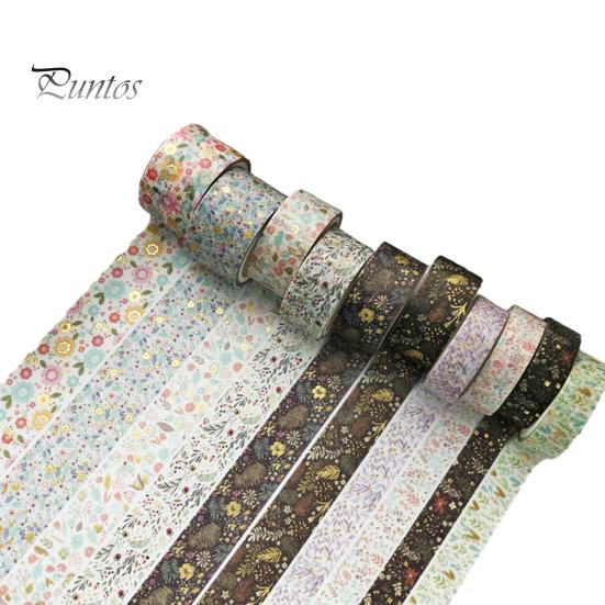 Metallic Luster Washi Tape 10 Rolls Foil Tape, Decorative Masking Tapes for Junk Journal Supplies, Arts, DIY Crafts, Planners, Scrapbook, Card Making,