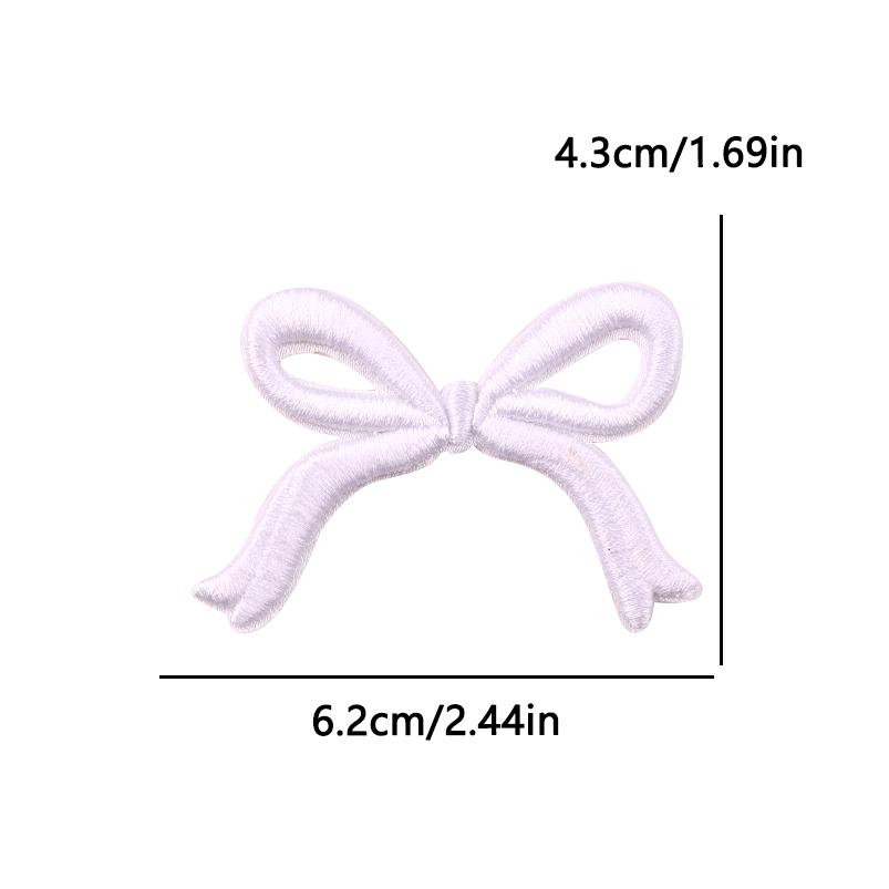 Y2K Pink Heart Dice Lace Embroidery Patches Bow Cherry Pink Disco Ball Iron On Patches For Clothing Thermoadhesive Fusible Patch