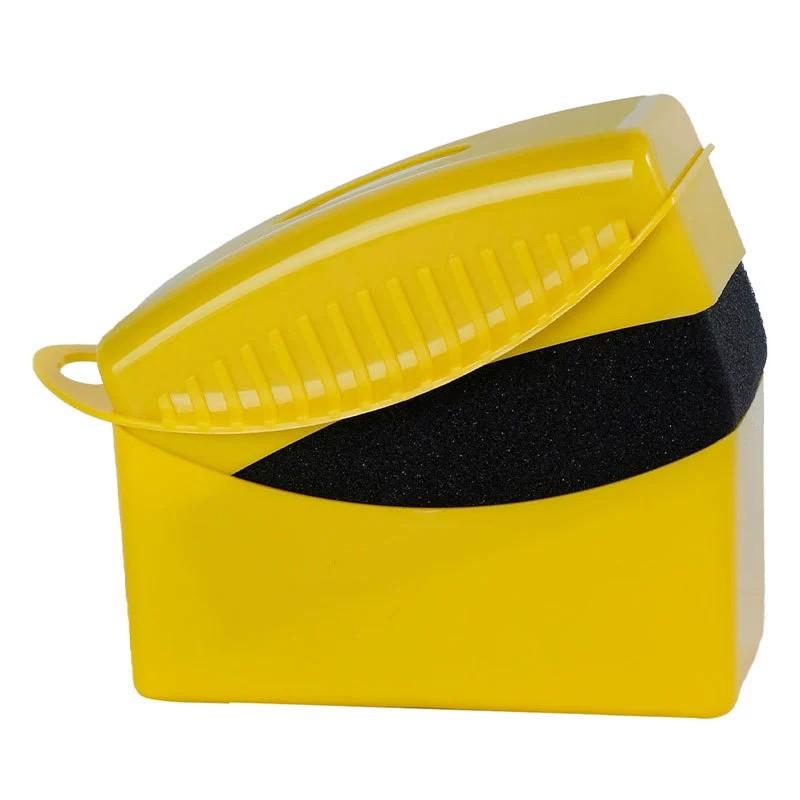 

Губка-щетка для полировки и воскования автомобильных шин с крышкой, многоцелевой аппликатор для масла и воска для очистки внутренних углов