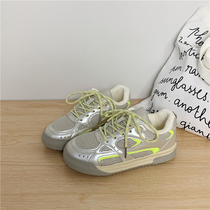 White shoes men's shoes heightening bread shoes breathable new summer board shoes men's mesh couple casual shoes women