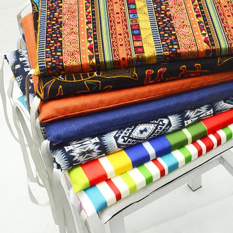 Winter Thickened Cotton-Linen Blend Stool Seat Cushion