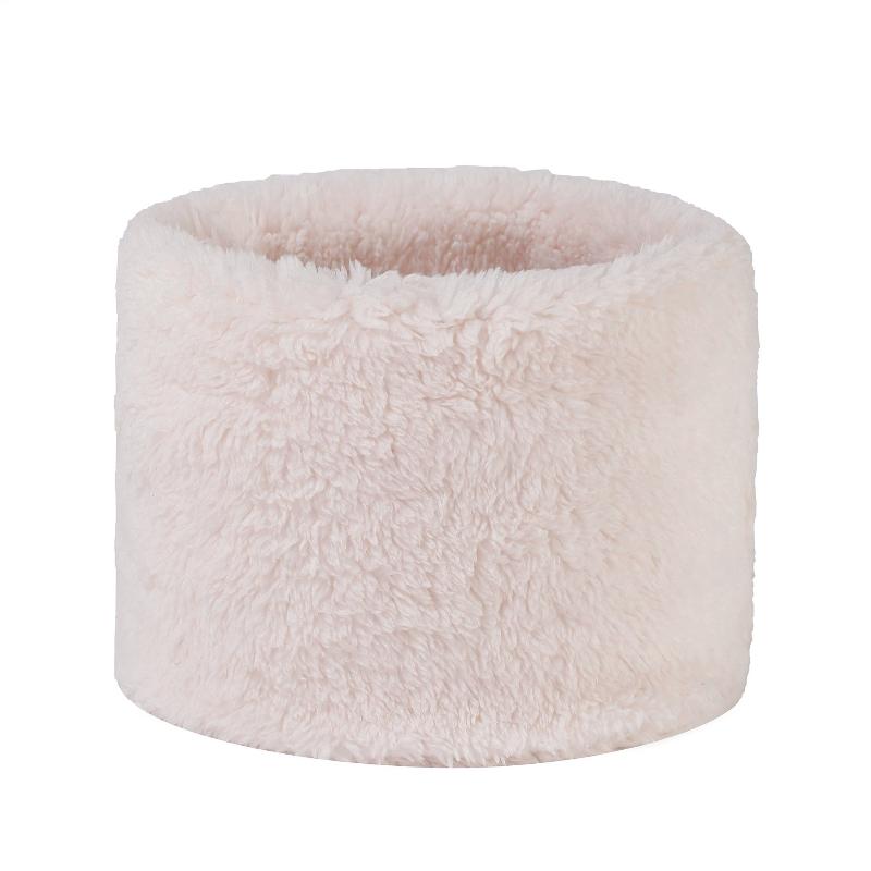 Fashionable Plush Neck Gaiter Keep Warm Solid Color Cold-proof Collar Half Face Mask For Autumn Winter Face Cover
