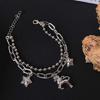 Unicorn Star Pendant Hand Chain Punk Style Beaded Bangle Girls Jewelry Accessory