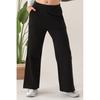 Women's Pocketed Slit Sweatpants Trousers