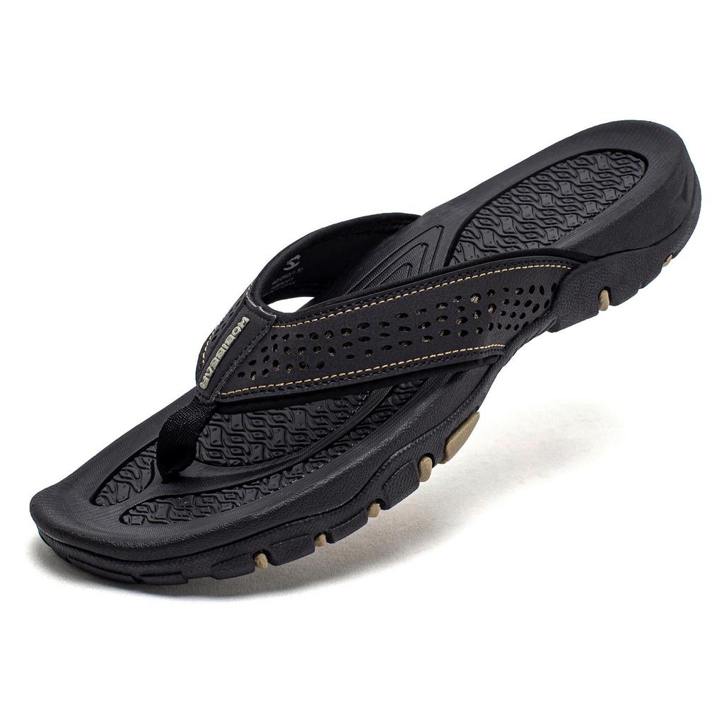 HOBIBEAR Herren Sommer-Flip-Flops mit Fußgewölbeunterstützung und dicker Sohle für den Außenbereich, Strand oder Zuhause.
