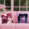 High School DxD anime Cushion Cover Reversible Plush Pillow Cover – For car, sofa, bedroom, perfect as a gift.