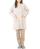 ON NISHIKI Long Sleeve Front Top and Bottom Cotton Cardboard Knit Long Long Loungewear Women's Pajamas, Opening, Set, Spring/Autumn, Blend, Material,