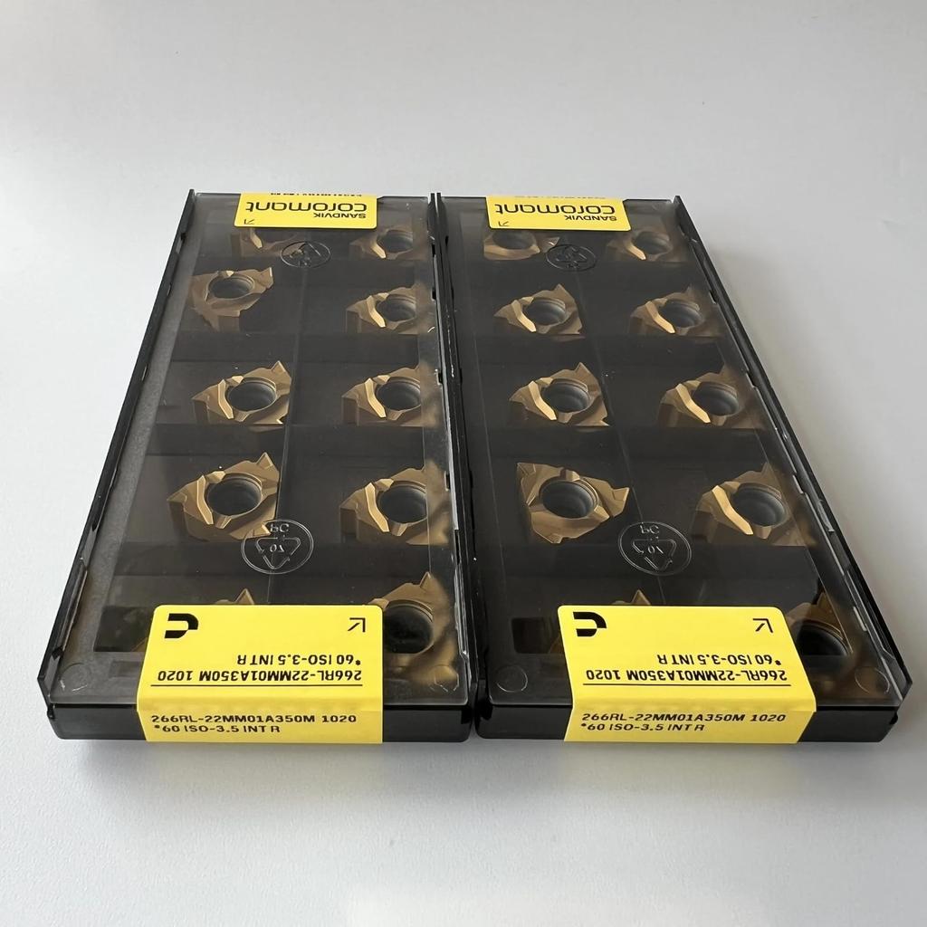 Original Sandvik / 266RL-22MM01A350M 1020 CNC Lathe Carbide Blade Tool 10 Pcs