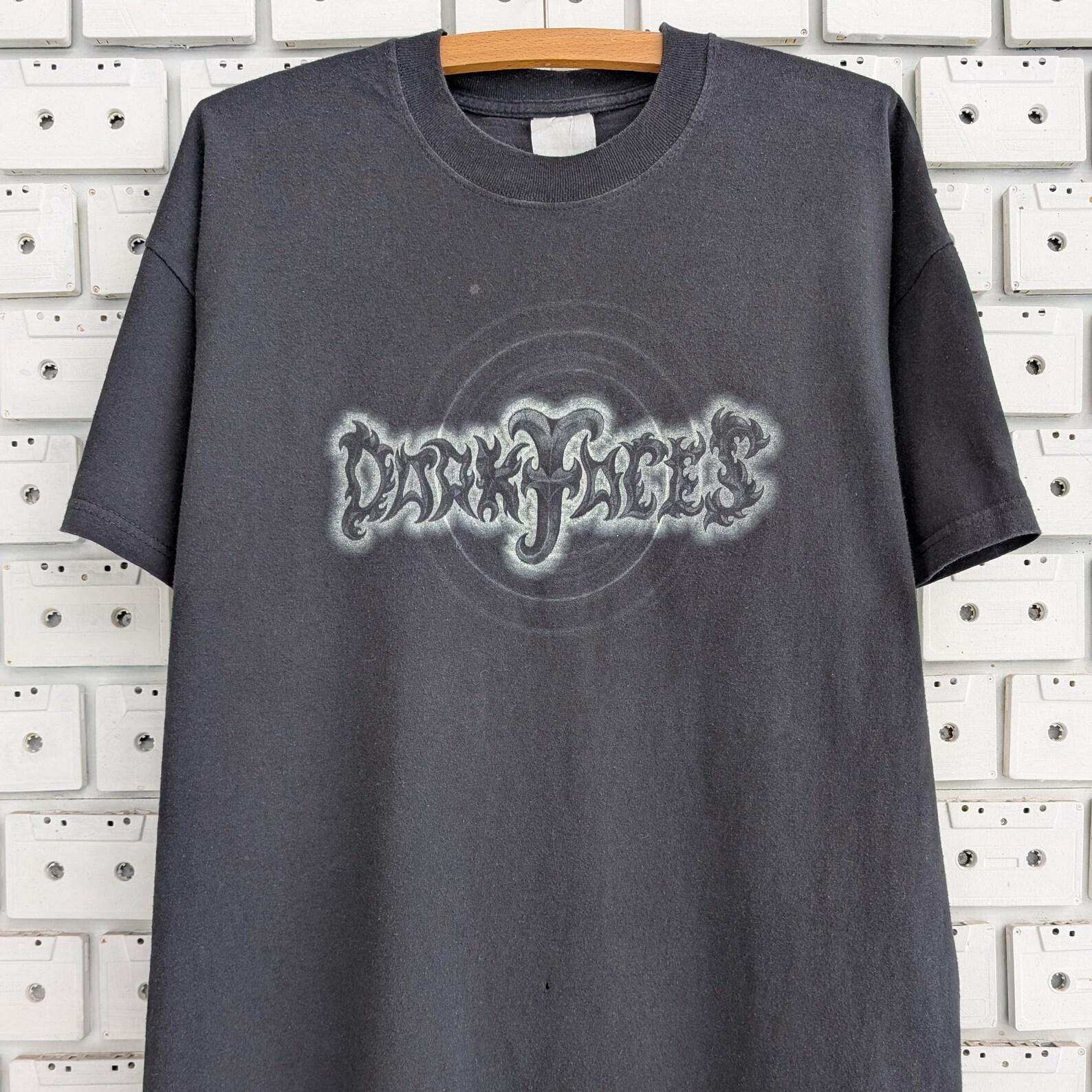 Vintage 00s Dark Faces T shirt German Melodic Black Gothic Metal Band Merch Tee Size L M