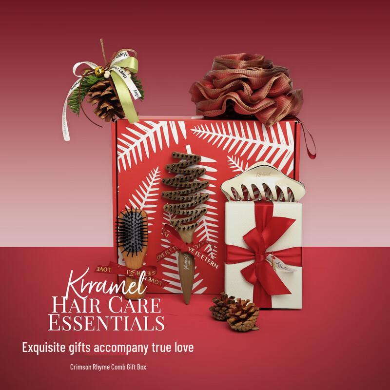 KRRAMEL Boar Bristle Comb Gift Set Medium