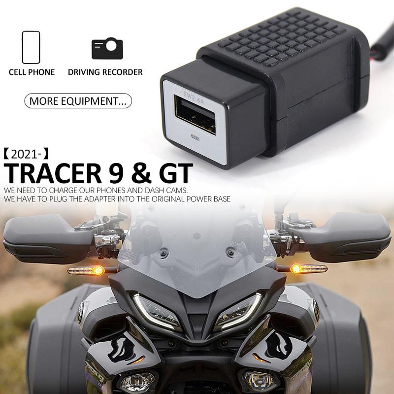 NEW TRACER 9 USB Port Waterproof Tracer 7 USB Charger Adapter Power Supply Socket For Yamaha Tracer 900 Tracer 9 GT 2021 2022