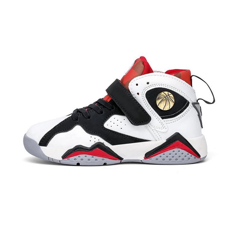 

Детские баскетбольные кроссовки кожаная поверхность водонепроницаемые мальчики спортивная обувь средние старшие мальчики кроссовки для бега подростки практичные тренировочные кроссовки 39 yards inner length 24.5cm.