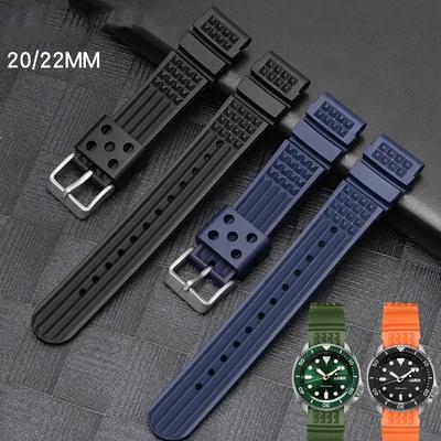 Hochwertiges TPU-Armband Geeignet für 20mm 22mm Seiko/CITIZEN/Longines Conquest Taucheruhr Armband Armband Zubehör