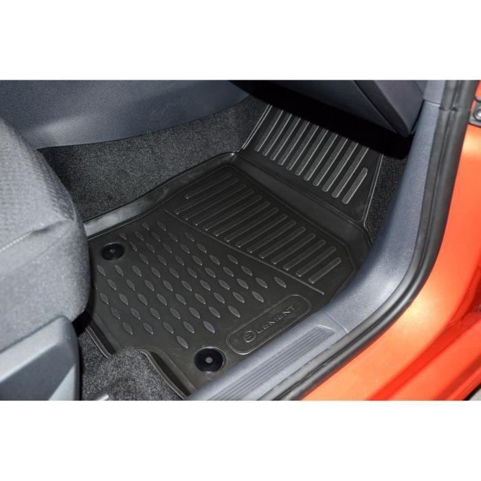 Tapis De Sol En Caoutchouc 3D - J&amp;J AUTOMOTIVE - Volkswagen Polo 2017 - Noir - Sur Mesure - Antidérapant