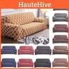 Sofa Stretchhusse 1234 Sitzer Einfarbig Gitter Couchbezug Schutz