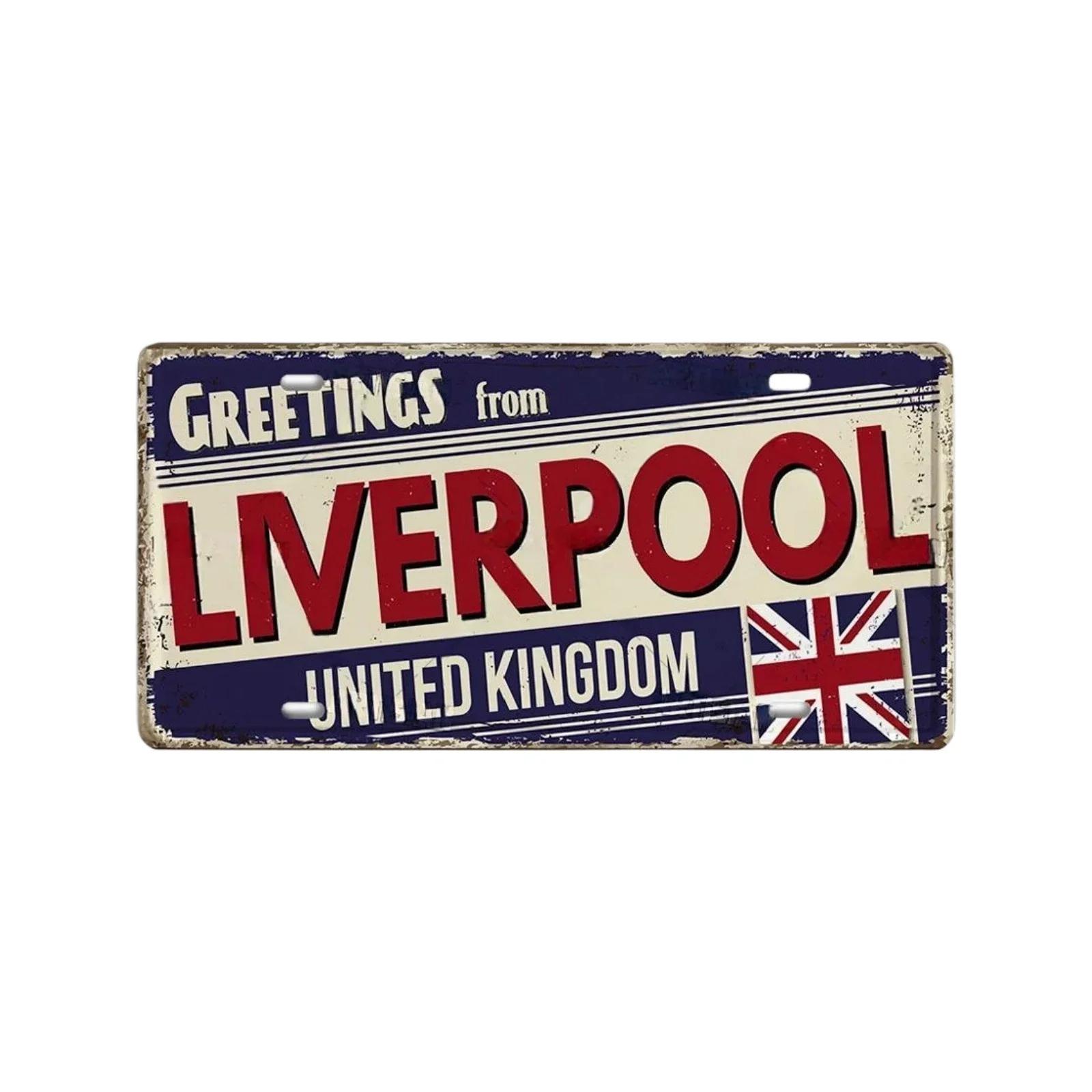 Винтажная Великобритания ИРЛАНДИЯ Соединенное Королевство Англия металлическая жестяная вывеска город-государство декоративная табличка для гаража, клуба, человека, пещера, бар, паб, Настенный декор 30x15cm