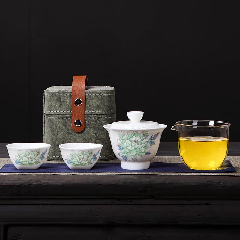 Shangqi Flying Swallow Portable Ceramic Travel Tea Set