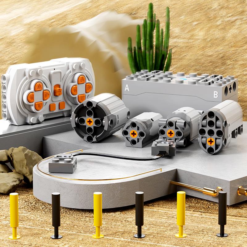 Non-Toxic Rc Engineering Vehicle Building Blocks Bulldozer Earthmoving Vehicle City Engineering Car Model Technology Bricks Kids Toys Gift