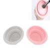 2 szt. Silikonowa miseczka do czyszczenia pędzli kosmetycznych Składana miseczka do czyszczenia pędzli do makijażu do pędzli do makijażu, gąbki do makijażu